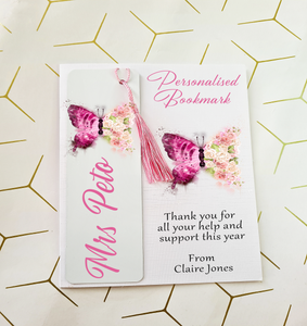 Floral Butterfly Bookmark