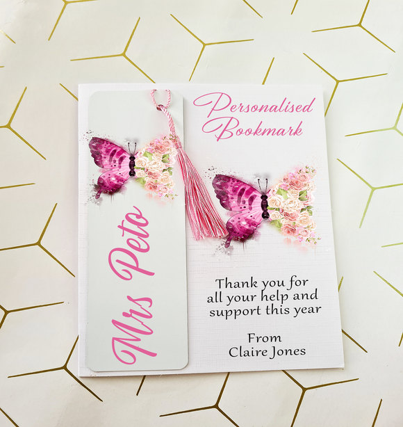 Floral Butterfly Bookmark