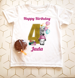 Zebra Age Children's Birthday T-Shirt